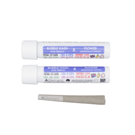 Astronaut Status X Star Pebbles - 48.5619% - 1g - Bubble Hash Infused - ELEMENT - Hybrid