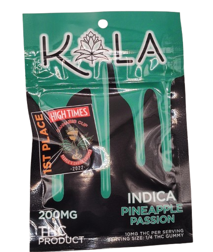 Pineapple Passion - 5 Pieces - 40mg THC - Gummies - KOLA FARMS - Indica