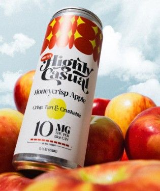 Honeycrisp Apple - 1 - 10mg THC - 12 Oz Seltzer - HIGHLY CASUAL - Hybrid
