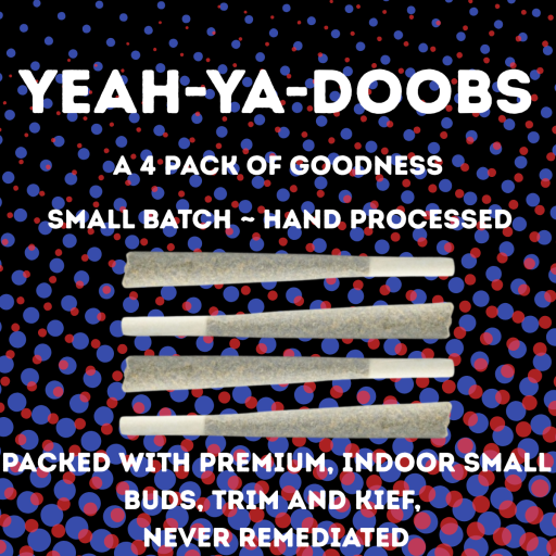 Cap Junky - Yeah Ya Doobs - 27.742% - 4 - 1g Pre Rolls - YEAH YA DOOB - Hybrid