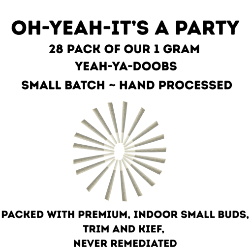 Cap Junky - Oh Yeah - It's A Party - 27.742% - 28 - 1g Pre Rolls - PHIX - Hybrid