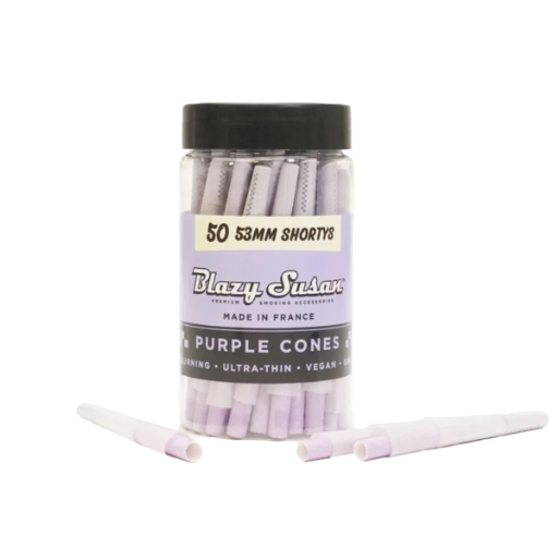 50pk Purple Cones, 53mm