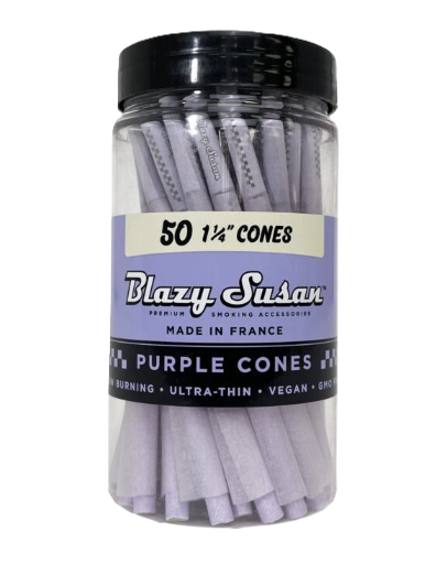 50pk Purple Cones, 1 1/4 size