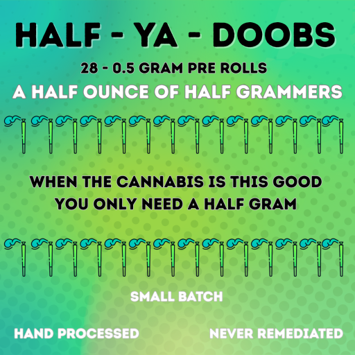 Marshmallow Milk - Half Ya Doobs - 27.858% - 28 - 0.5g Pre Rolls - PHIX - Hybrid