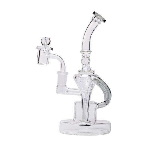 Dualing Recycler - Dab Rig - Smoke