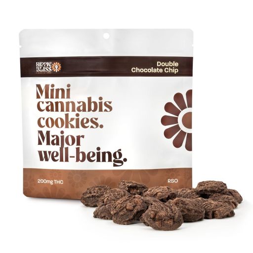 Double Chocolate Chip Cookies - RSO  - 20 - HIPPIE BLISS CONFECTIONS - Hybrid