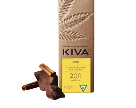 Churro Milk Chocolate Bar - 20 Pieces - 10mg THC - Chocolate Squares - Kiva Confections - Hybrid